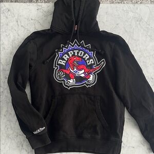 Mitchell & Ness Black Toronto Raptors Logo Hoodie